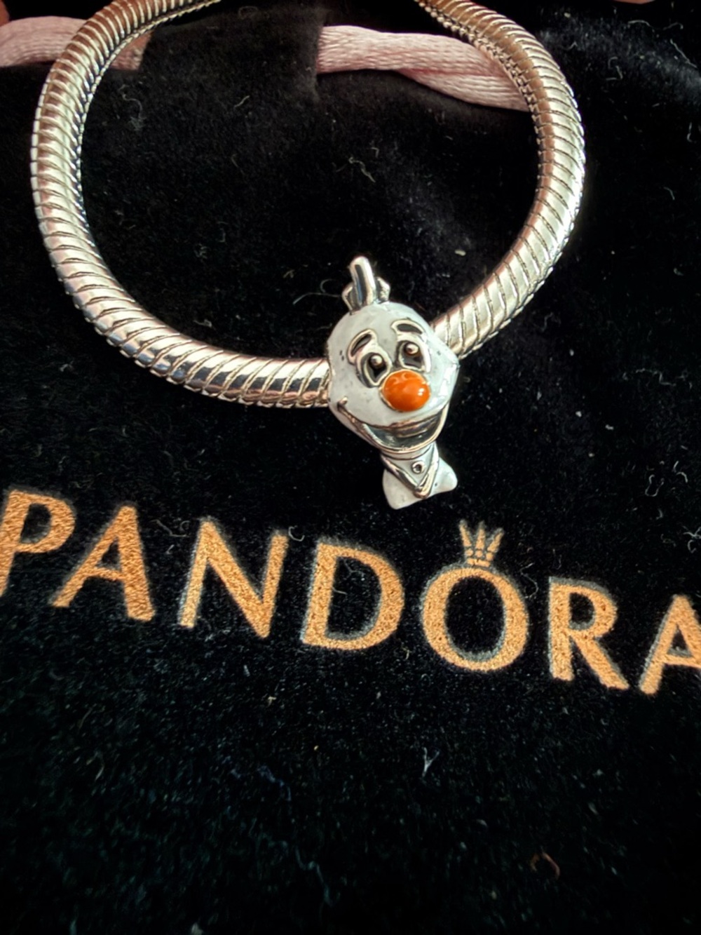Pandora Sterling Silver Olaf Charm